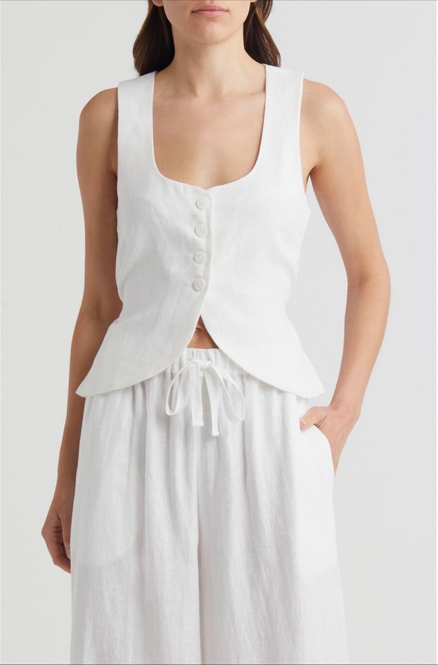 Faithfull the Brand Stanze Linen Vest 4
